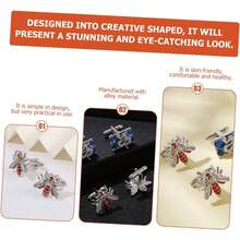 Gemelos Abeja Diamante gemelos de gata corbatas para hombre corbatas aqua para hombres reloj de hombre anillos hombre camisas gemelos trajes gemelos rojo - 2 x 1,5 cm x 3 unidades - Ver 7