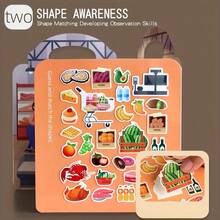 Multi-Scene & Multi-Theme Sticker Book Set - Reusable Bubble Stickers And Creative Jelly Stickers, Portable & Quiet Sticker Book - Multicolor - View 6