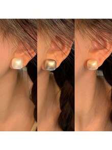 3 Pairs Retro Minimalist Elegant Faux Pearl Stud Earrings Set, Chic Lightweight Earrings Suitable For Women's Daily And Holiday Wear - Nhiều màu 4 - Xem 9