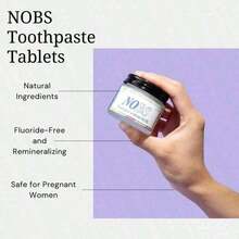 NOBS Toothpaste Tablets - Nano Hydroxyapatite, Fluoride Free, Plastic Free, - Default - View 8