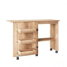 Mesa De Coser Plegable Multiusos Para Artesanías Y Computado - Caqui - Ver 1