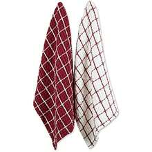 DII Washed Collection - Juego de Toallas de Cocina preencogidas Ultra absorbentes, 20 x 30 Pulgadas, , 2 Piezas(Dishtowel Set, 20x30" Granero rojo) - Multicolor - Ver 4