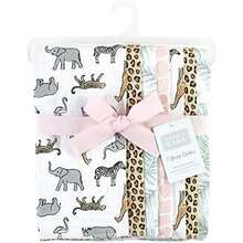 Hudson Baby - Paños Unisex de Franela de algodón para bebés(safari rosa moderno Una talla) - Multicolor - Ver 2