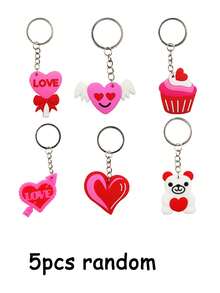 5/10/50pcs Heart Keychains Suitable For Couples, Ized Matching Key Rings, Valentine's Day & New Year Gifts, Love-Themed Keychain