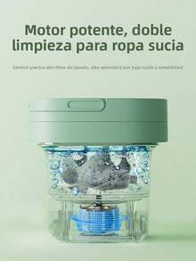 6 ventajas principales de la lavadora plegable | limpieza profunda, rueda ondulada de cuatro dimensiones antilavado de manos | gran capacidad de 8 l | esencial para viajes de negocios - Tipo de Enchufe A USA (110-127V) - Ver 6