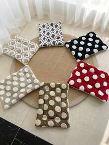 波点宠物垫，适用于中小型犬猫，3种颜色可选，四季通用柔软毛绒宠物床垫，可机洗，适用于狗笼、宠物推车和犬舍。 - 彩色 - 查看 12