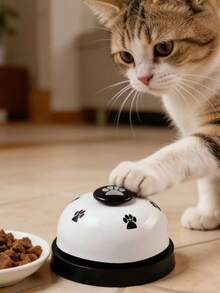 1pc Pet Training Bell, Suitable For Cats/Dogs To Develop Cognitive Ability, Used For Potty Training, Outdoor Defecation Communication, Pet Training Interactive Toy, Enhance Pet Learning Ability