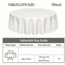 Round-70in,  Round Table ColthElegant Mandala Round Tablecloth - Golden & Brown Beige Boho-Chic Design, Durable Fabric, Intricate Pattern For , Thanksgiving, Dining Table, Coffee Table, Tea Table Decor - Easy-Clean Round Tab - Multicolor - View 3