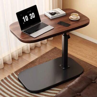 1 flyttbart sidobord för soffa, laptopskrivbord med höjdjusterbarhet, nattduksbord för sovrum, mobilt soffbord