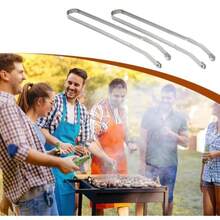 BBQ Sausage Turning Tongs2 Stück Grillzange mit Langem Griff Würzchen Dreher Wurst Drehzange BBQ Grillzange mit Rädchen Würzchen Grillzange Lange Küchenzange für Partys Gärten Grillen - pago - Ver 5
