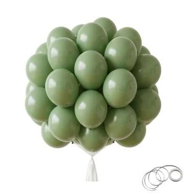 63 piezas/123 piezas (1 Set) Globos decorativos de fiesta retro en verde, Set de arco y guirnalda de globos, Árbol de globos DIY, Arco de globos, Cumpleaños, Boda, Día de San Valentín, Decoraciones de fiesta, Vacaciones, Ramo de globos de boda, Set de globos