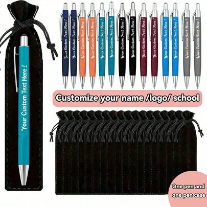 50pcs Customized Logo Promotional Pens, Wholesale For Advertising & Corporate Gifts, Hotel & Conference Supplies, Soft Grip & Smooth Writing, Ideal For Christmas, Birthday & Corporate Gifting, Unisex Stationery, Children's Gifts, School, Teachers, Office, Boys & Girls