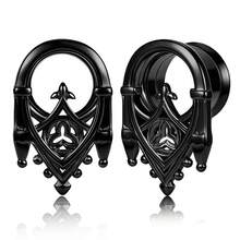2 chiếc khuyên tai hình lâu đài rỗng kiểu Gothic cổ điển dành cho Halloween, khuyên tai dạng ống thời trang tối giản, khuyên tai phong cách retro punk, quà tặng ngày lễ trang sức cho nữ và nam, hàng mới về. - vòng 1 - Xem 18