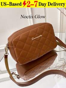 Women's Quilted Crossbody Bag Stylish Compact Handbag Fashion Shoulder Bag With Top Handle Embroidered Camera Bag New Style Single-Strap Diamond-Quilted Bag Can Be Used As Valentine's Day, Thanksgiving, Halloween,Christmas Gift. - Nhiều màu - Xem 16