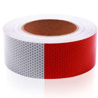 Conspicuity Tape DOT-C2 Approved Reflective Trailer Red White 2"X150' -1 Roll