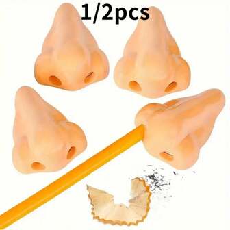 1pc Funny & Novelty Nose - Realistic Beige Facial Prosthetic, Suitable For Office Pranks, Parties And Photos | Easy-To-Use Humorous Accessory For Coworkers And Students | Comfortable And Discreet To Wear