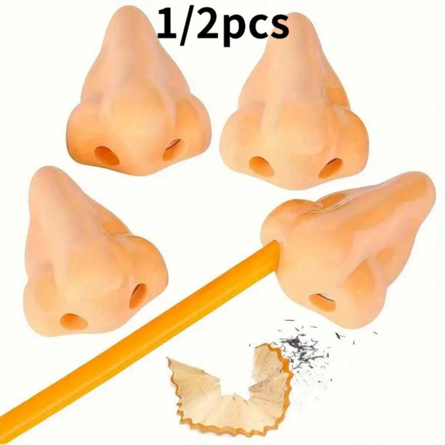 1pc Funny & Novelty Nose - Realistic Beige Facial Prosthetic, Suitable For Office Pranks, Parties And Photos | Easy-To-Use Humorous Accessory For Coworkers And Students | Comfortable And Discreet To Wear - Multicolor - View 1