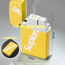 创意水枪打火机玩具，按压喷水，派对恶作剧道具，互动水上玩具，搞笑礼物！随机发货，新旧版本混装 - 彩色 - 查看 11