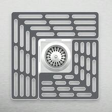 XISH Joseph Joseph SinkSaver - Tapete protector de fregadero ajustable dos secciones de rejilla para diferentes posiciones de drenaje antideslizante gris - grisoscuro - Ver 5