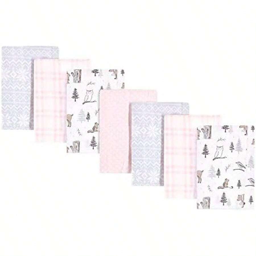 Hudson Baby - Paños Unisex de Franela de algodón para bebés(Bosque Invierno Una talla) - Multicolor - Ver 1