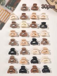 30-piece Set - Milk Coffee Half Circle