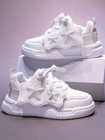 1 par de zapatillas de moda unisex para niños, zapatos deportivos transpirables de PU para exteriores, zapatos funcionales, zapatos casuales cómodos y antideslizantes, adecuados para bebés, niños pequeños, todas las estaciones