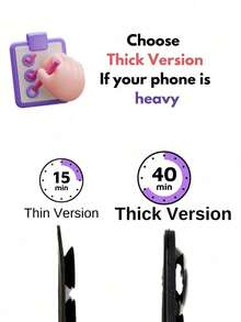 1/4pcs Silicone Suction Cup Phone Case Stand, Suction Cup Phone Holder, Octobuddy, Sticky Phone Stand, Suitable For Various Phones - Double-sided Suction Cup - View 5