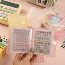 Nouvel album de stickers macaron, bonheur pour les filles, pages intérieures en PP haute transparence, album de collection de stickers de dessins animés, couleur aléatoire - Multicolore - Voir 3
