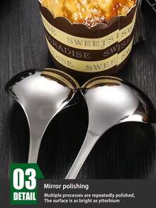 1/2/4件套不锈钢长柄勺，调味勺，火锅大圆勺，粥勺，汤勺，汤勺，多人共用