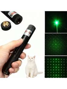 1pc Cat Toy Pointer, 2-In-1 Rechargeable, Pet Kitten Puppy Toy Chasing Pointer, Indoor Training Chasing Toy Pointer - Multicolor - View 21