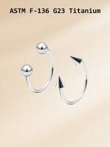 2-8pcs Nose Rings Studs Titanium Alloy Nose Studs, G23 Septum Piercing Nose Ring For Women Men, L Shaped Nose Studs 18G/20G Nose Piercing Jewelry, Septum Rings 2mm 2.5mm 3mm CZ Nose Ring Hoop Piercing Body Jewelry