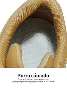 Botas Vaqueras de Hombre Altas, Botas de Senderismo para Hombre, Botas de Punta Redonda para Hombre Altas - Botas de Hombre y Zapatos para Hombre con Suela Antideslizante Ligera y Cómoda: Cosida a la Parte Superior para Mayor Durabilidad que Previene el Desgaste Prematuro, Estilo Casual Ideal para Actividades al Aire Libre (Senderismo, Camping, Paseos al Aire Libre), Diseño que Se Adapta a Diferentes Terrenos (Montañas, Camino de Tierra, Superficies Mojadas) - También Disponibles en Opciones de Botas para Mujer y Tenis para Mujer para Actividades Outdoor y Uso Cotidiano  Deportivo    Bucle de gancho    Casa - Caqui - Ver 7