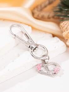 1pc Metal Lobster Clasp Hook, DIY Jewelry Making Accessory (With 26 Letter Copper Pendant), Suitable For Keychain, Necklace, Bracelet, Etc.