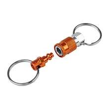 Freeman KEYQC3 Llavero acoplador con 2 anillos dididos paquete de 3 unisex adulto narana pequeño - Plateado - Ver 3