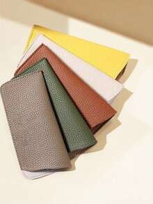 皮革眼镜盒，6.69 X 2.95 英寸，优雅简约时尚设计，纤薄便携柔软眼镜收纳袋