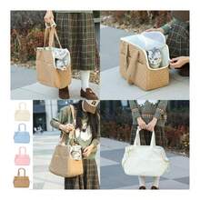 moorpet 1pc Pet Carrier Bag, Shoulder Strap & Handheld, Insulated, Suitable For Kittens, Portable For Outdoor Use - Multicolor - View 8