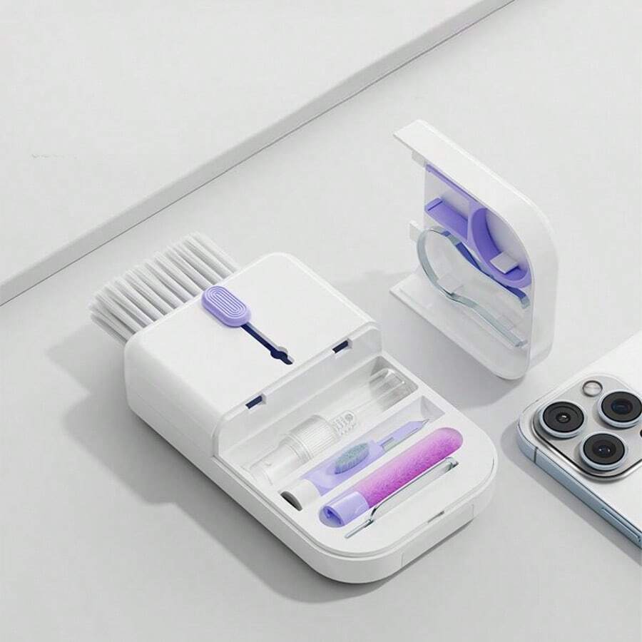 7-In-1 Cleaning Kit, Earphone Cleaning Pen, Keyboard Puller, Laptop Keyboard Cleaning Set, Electronic Screen Cleaning Tool, Multi-Function Brush