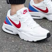 Nike 男士新款复古休闲鞋，厚底厚底运动鞋，运动跑步鞋 - 白色/紅色 - 查看 2