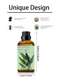 1 Bottle/2 Bottles Fragrance Essential Oils, Suitable For Aroma Diffuser, Humidifier, Car Diffuser, Home Fragrance, Essential Oil Refill For Candle Making In Autumn/Winter - Fresh Mint, Jasmine, Musk, Magnolia, Grapefruit, Lotus, Frankincense, Blueberry, Ylang Ylang, Tea Tree, Apple, Watermelon, Pineapple, Coffee, Strawberry, Eucalyptus, Lemon Christmas Pure Essential Oils - Perfect For Aroma Diffuser, Humidifier, DIY Candles And Soap Making - Multicolor - View 3