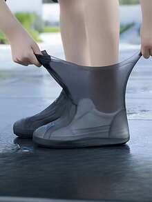 Reusable Rubber Waterproof Shoe Covers, Durable Elastic Boot Covers, Anti-Slip Rain Gear - Available In Multiple Sizes