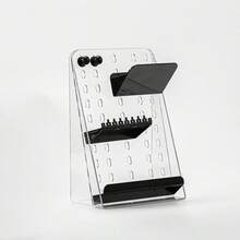 1pc Vertical Storage Rack, Lipstick Holder, Jewelry Organizer, Bathroom Cabinet Mirror Back Storage Box, Storage Solution