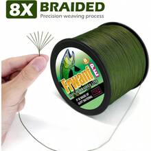 Braided Fishing Line 8 Strands Strong PE Fishing String ExtremePower Fishing Braid Line Saltwater and 80LB 500M/547Yards Gray - Gris - Ver 4