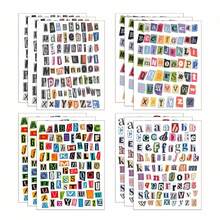 852张/12张复古杂志信件贴纸，小型勒索信贴纸，适用于剪贴簿、日记、笔记本、笔记本电脑、水瓶、DIY手工、礼品、杂项日记本