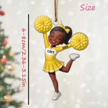 啦啦队女孩 - 个性化定制亚克力饰品 - 完美展现您的啦啦队活力与奉献精神 个性化啦啦队女孩亚克力饰品，送给女儿或孙女的圣诞礼物 - C-啦啦隊掛飾 - 查看 9