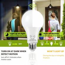 Đèn cảm biến chuyển động Kasotile (1 gói) 9W độ sáng cao. Thay thế đèn truyền thống 50W với chế độ nhấp nháy êm ái. Thân thiện với mắt. Tự động bật đèn ở hành lang/sảnh thang máy khi về nhà vào ban đêm để tránh vấp ngã trong bóng tối. Nhà để xe/kho: Đèn tự động bật khi bốc dỡ hàng hóa bằng cả hai tay. - trắng - Xem 8