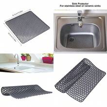 XISH Alfombrilla Para Fregadero Protector De Fregadero Para Secar Platos Alfombrilla De Silicona Para Fregadero Diseño De Rejilla Almohadilla De Protección Antideslizante Para Cocina Familiar - como en la foto - Ver 8
