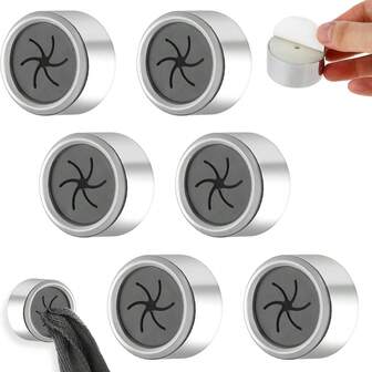 Upgrade Your Kitchen With 2pcs Waterproof Towel Hooks - Wall Mounted, Self Adhesive & Ready To Use!