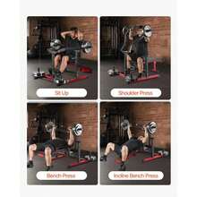 Uimoso 450 LBS Chest Press Machine Adjustable Bench Press Flat Incline Bench Gym - Multicolor - View 6