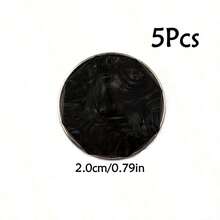 5pcs Elegant Octagonal Metal Buttons, With Aurora Color Plating And Vintage Style Metal Base, Available In 3 Colors, Versatile Styling, Exquisite Texture And Fashionable Vibe. Sizes: 15/21/25mm, Ideal Decorative Buttons For Jackets, Sweaters, Shirts, Suits, Dresses And Other Garments. - Multicolor - View 15