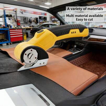 מספריים חשמליות אלחוטיות, מכונת חיתוך בדים. מצוידת בסוללת ליתיום נטענת USB, עם נעילת בטיחות וידית ארגונומית נגד החלקה. מתאים לחיתוך קרטון, בד, עור ובגדים.